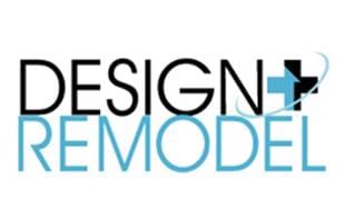 Logo with the words 'Design' and 'Remode' in black and light blue text.